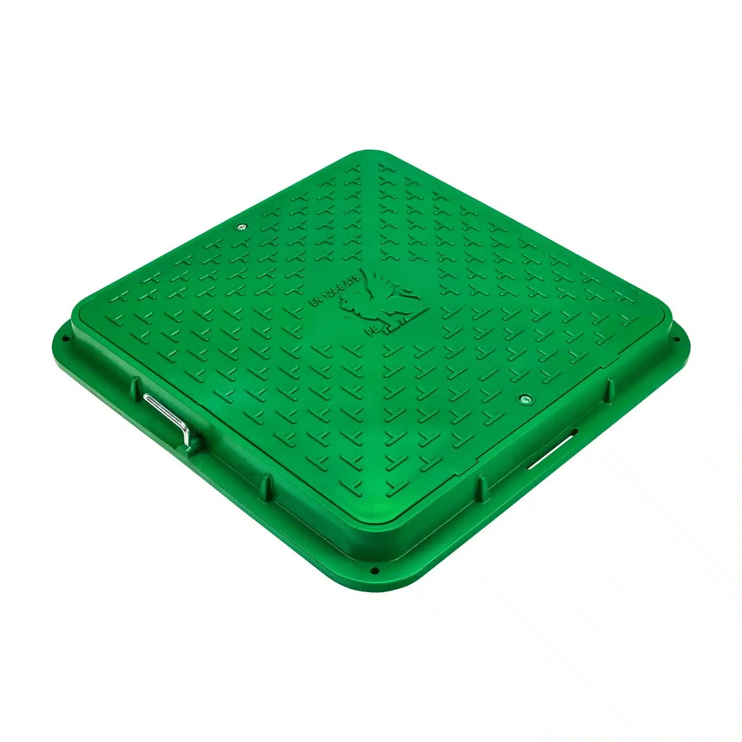 Schachtabdeckung DN710/600 BabylonPlast™ A15 quadratisch mit Schloss Grün