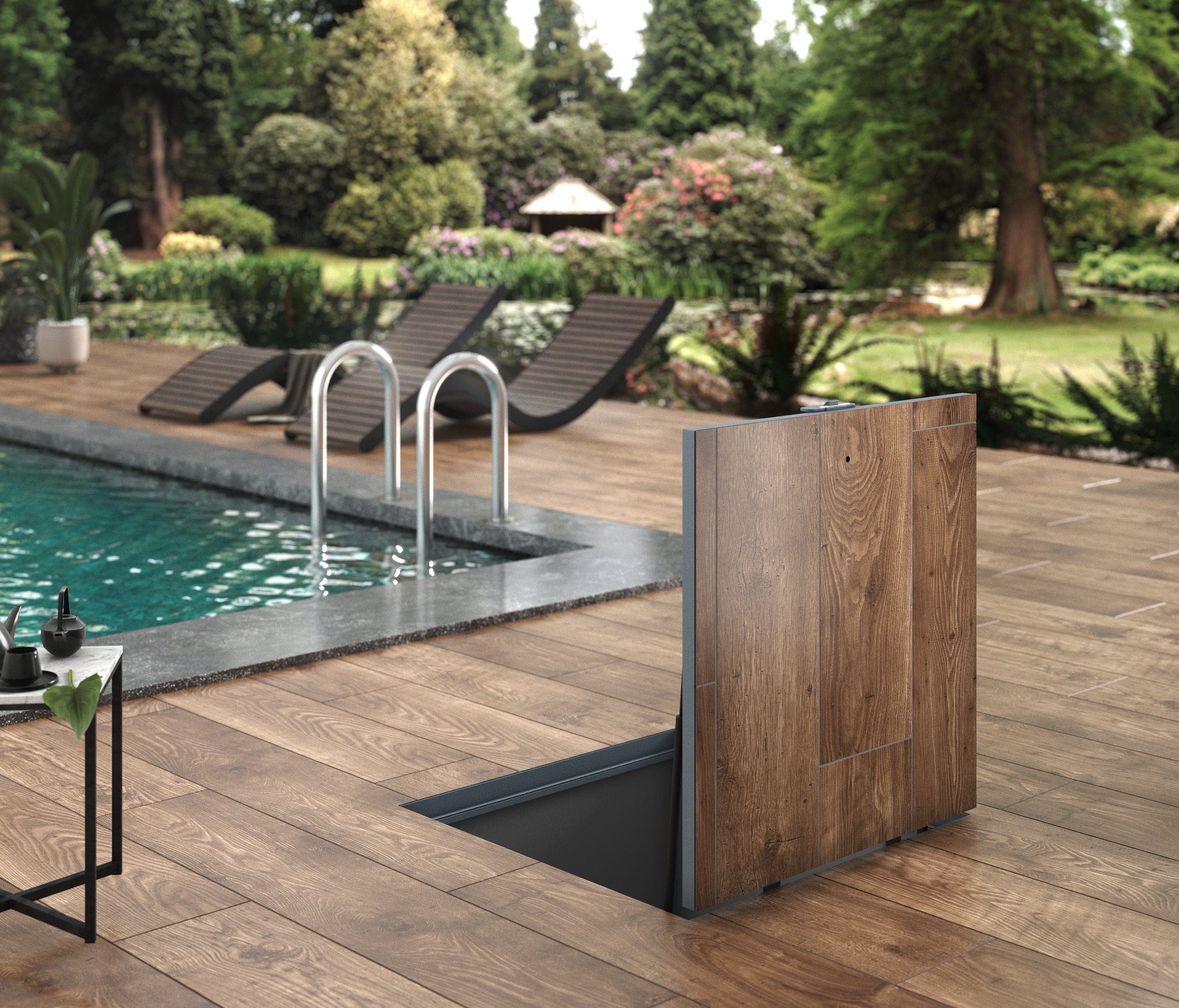 Bodenluke Schachtabdeckung 60 x 90 cm Wasserdicht