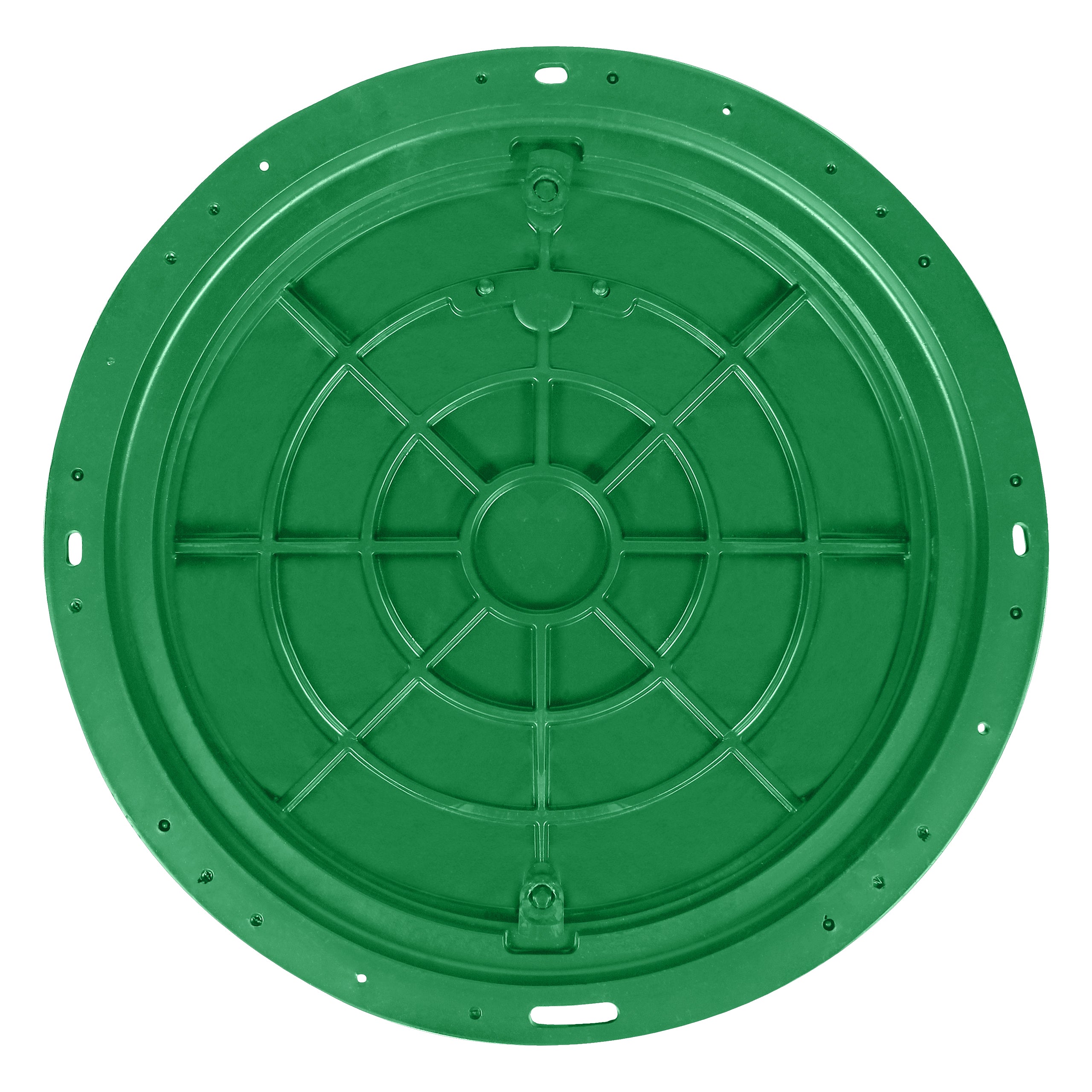 Schachtabdeckung DN600/780 BabylonPlast™ A15 Mit Schloss Grün