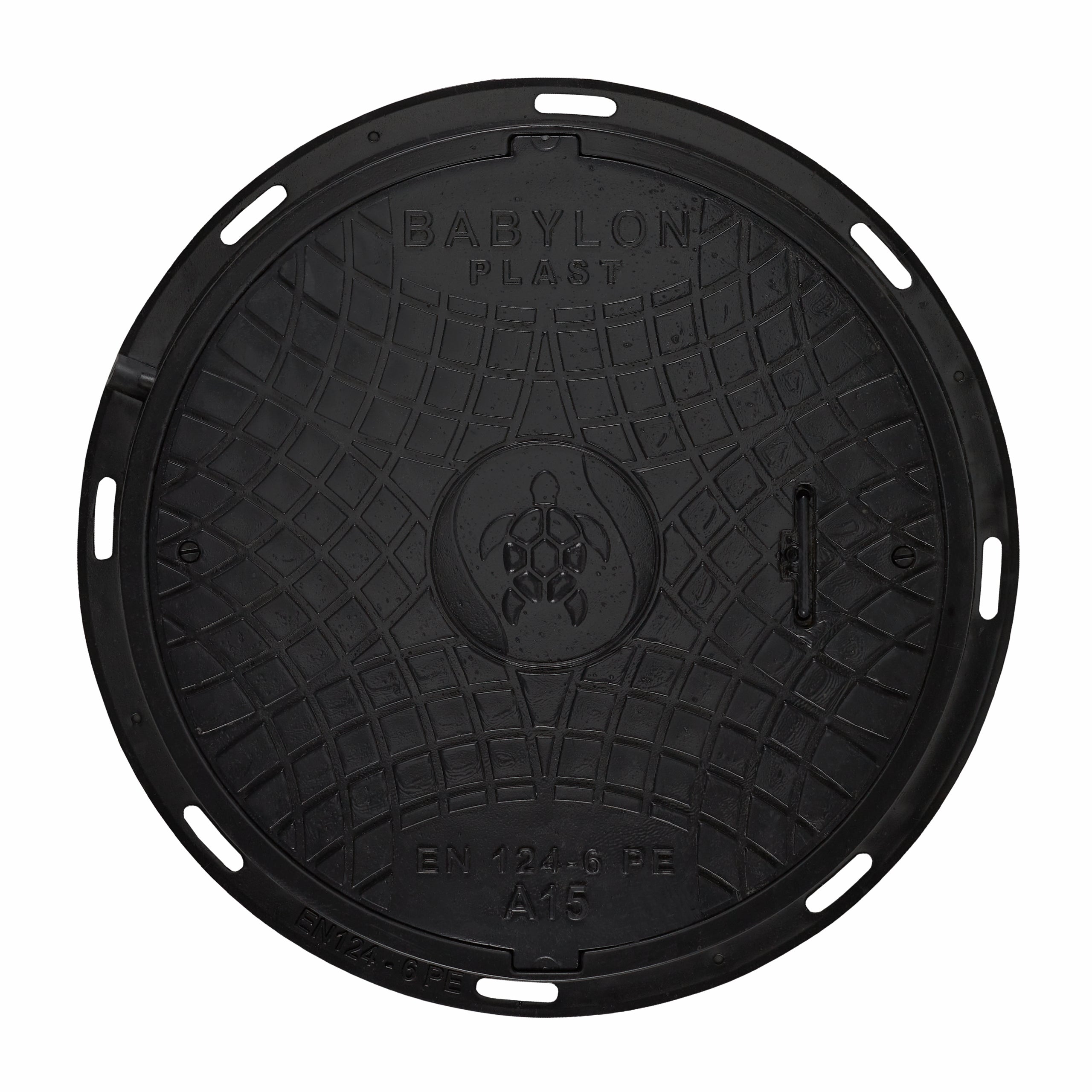 Schachtabdeckung DN600/780 Eko™ PE Mit Schloss Schwarz