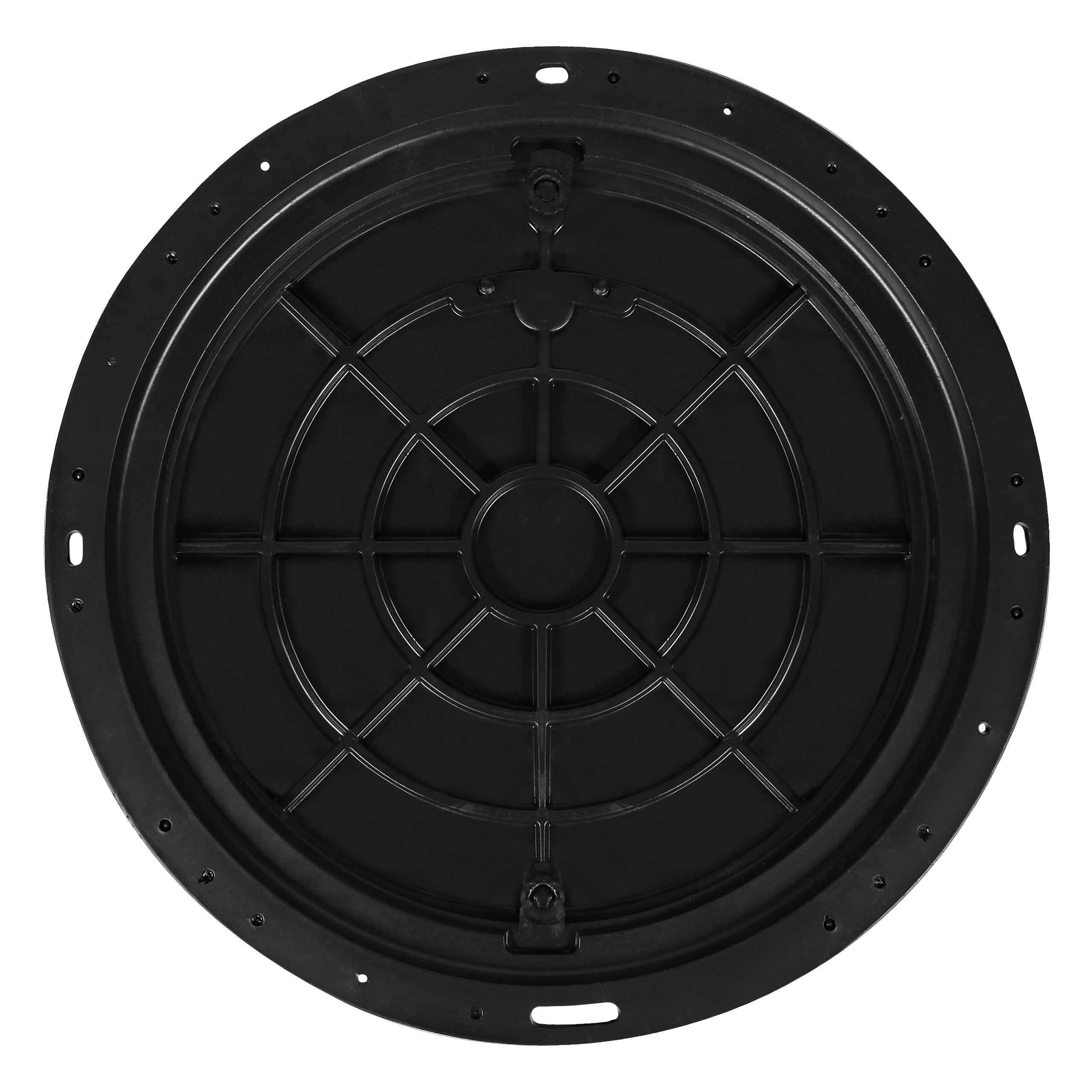 Schachtabdeckung DN600/780 BabylonPlast™ A15 Mit Schloss Schwarz